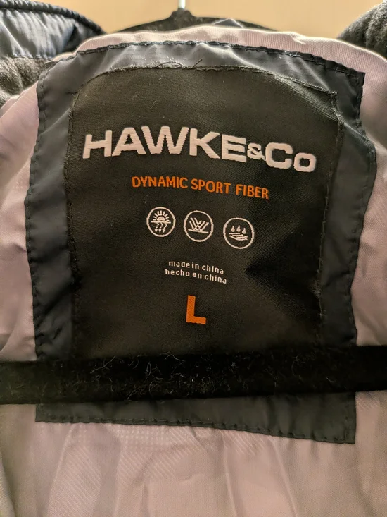 Hawke & Co Black, Blue & White Mountain-Print Insulated Puffer Jacket - Picture 3 of 9